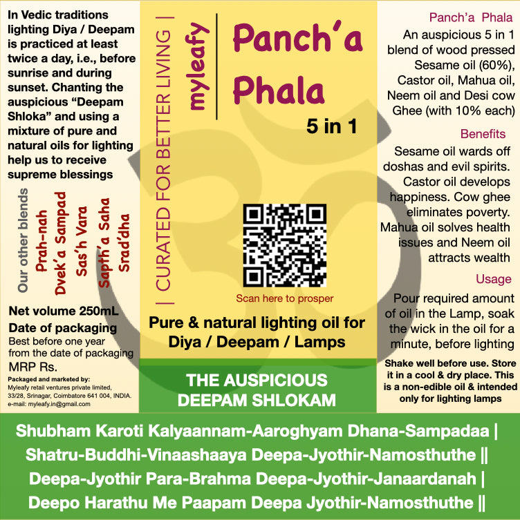 Panch'a Phala (5 in 1) Lighting Oil
