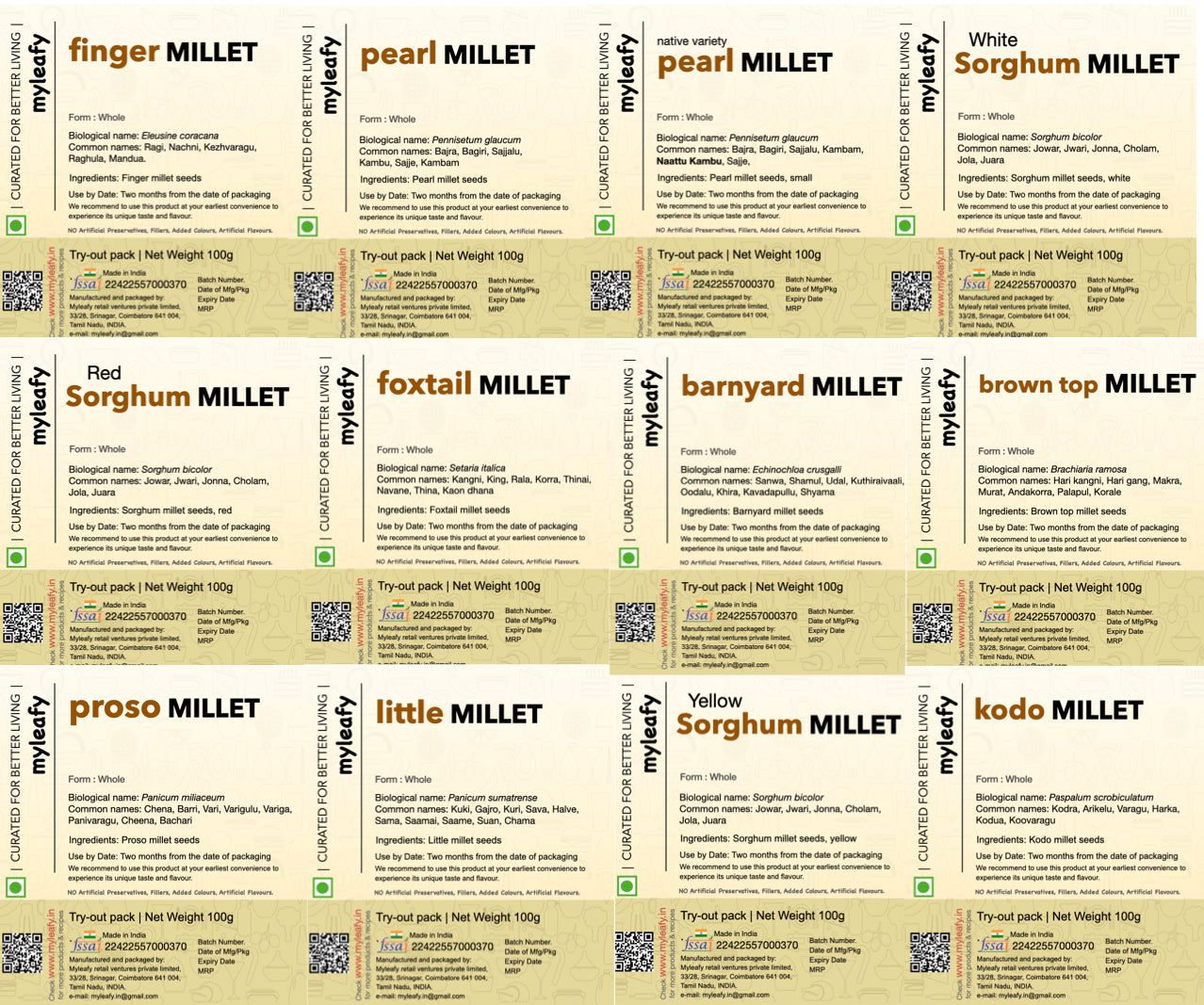 Try-out millet combo pack
