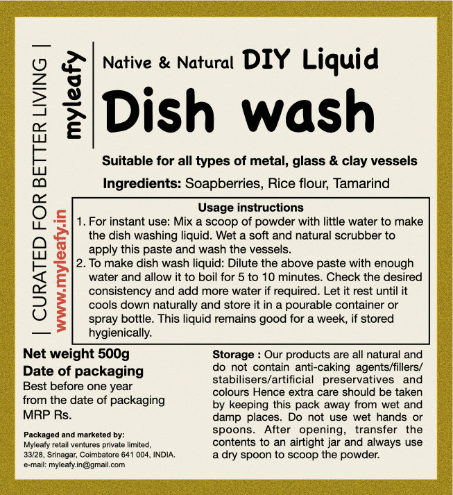 DIY Liquid Dish Wash (powder)