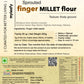 finger MILLET flour - sprouted & finely ground