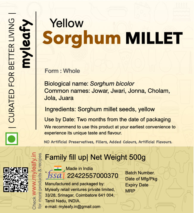 sorghum MILLET - Yellow