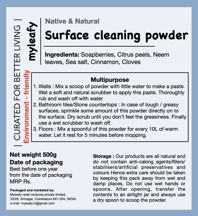 Surface cleaning powder – myleafy.in