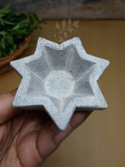 Soapstone Star (7 face) Vilakku / Diya